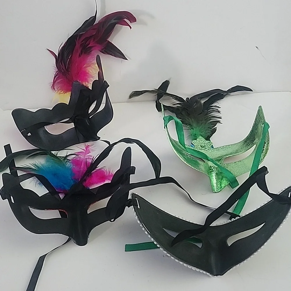 Colorful Masquerade Masks Set Costume